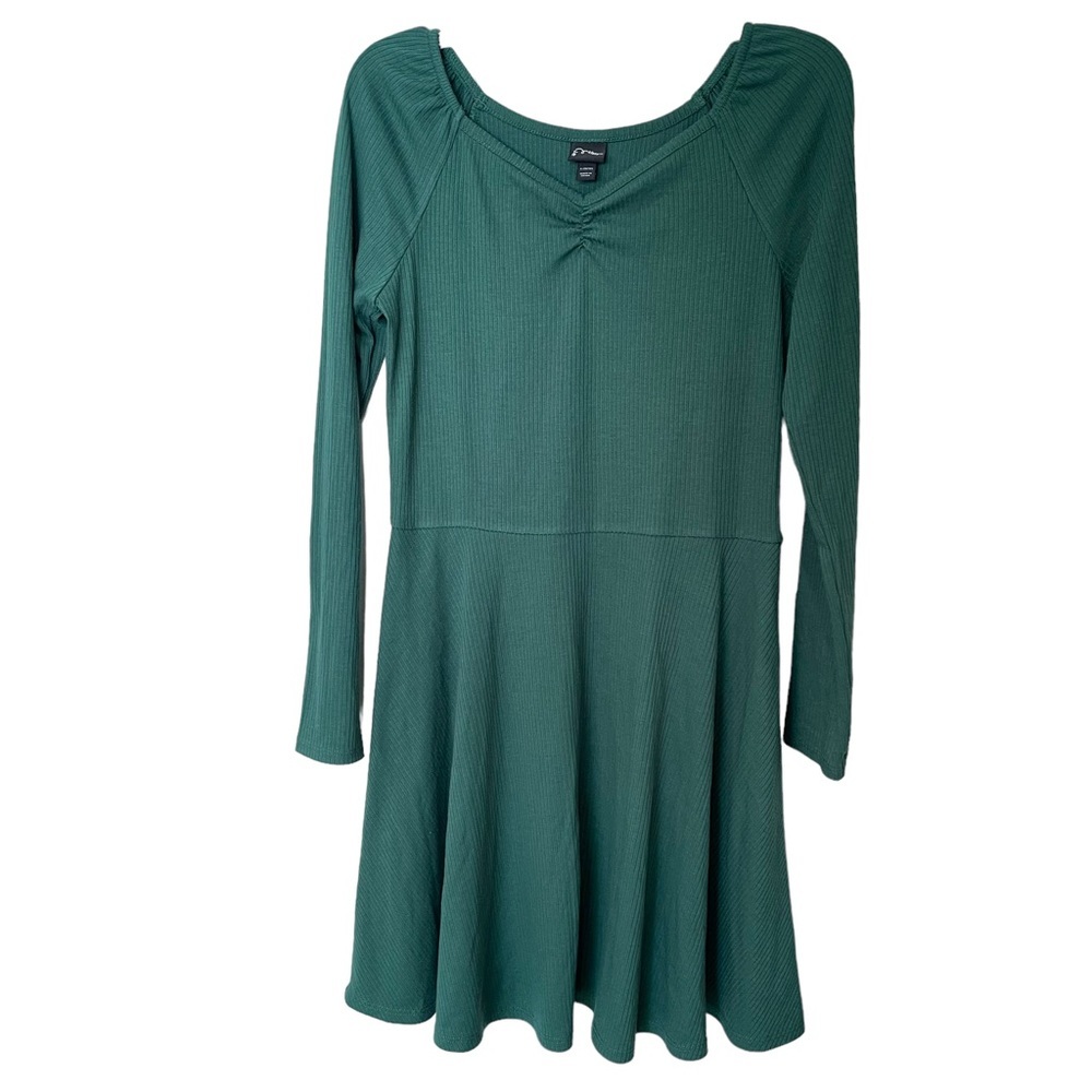 Target Art Class Girls Long Sleeve Flowy Dress Hunter Green Size 10